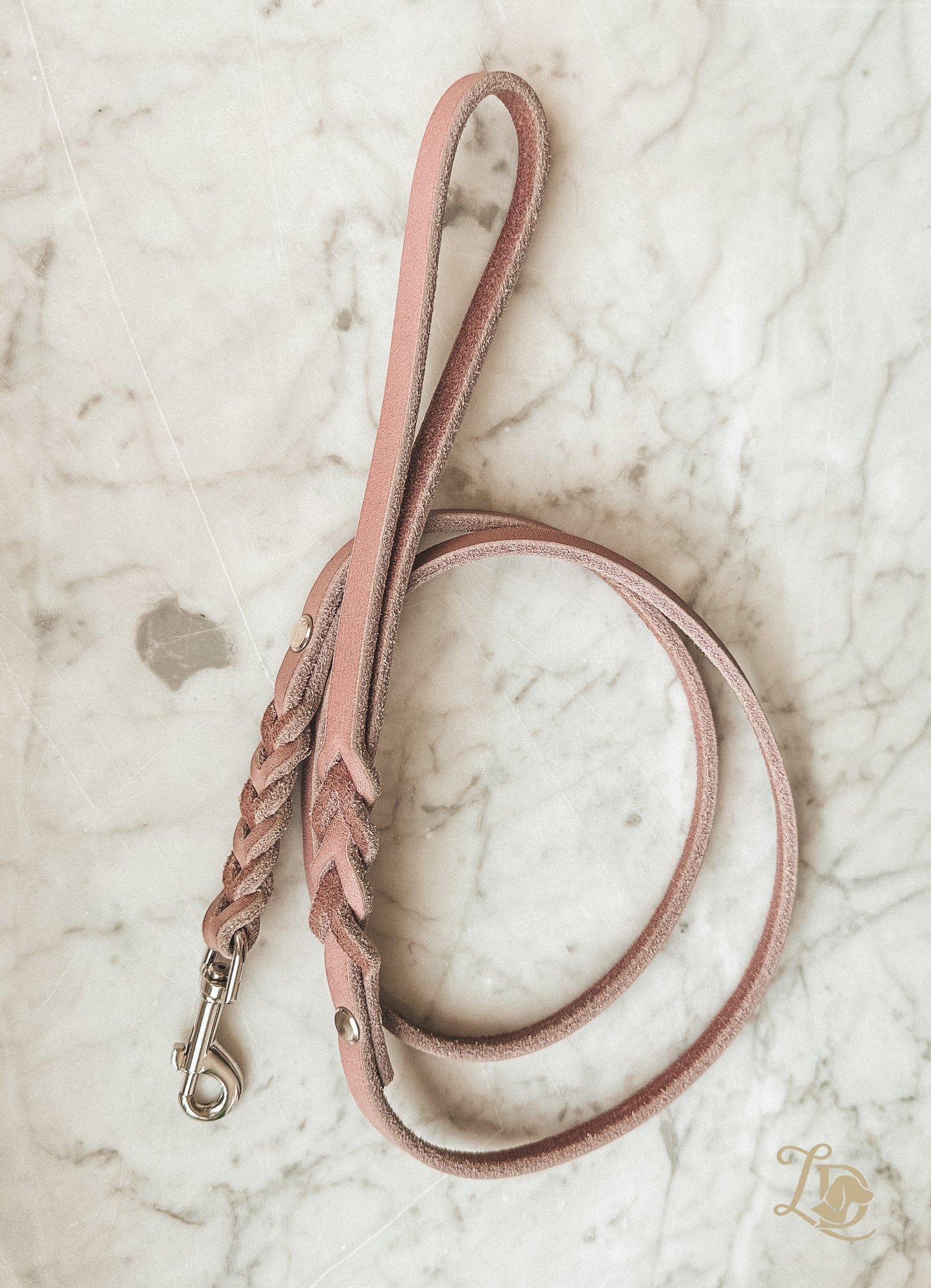 B-Ware Fettlederleine Flieder 1,20m (bis 7kg)