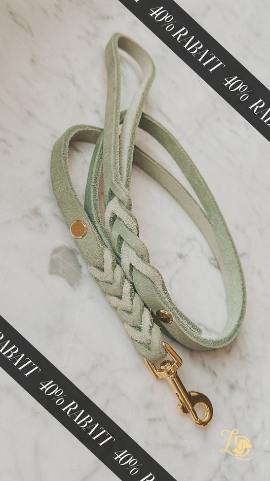 B-Ware Fettlederleine Mint 1,20m (bis 7kg)