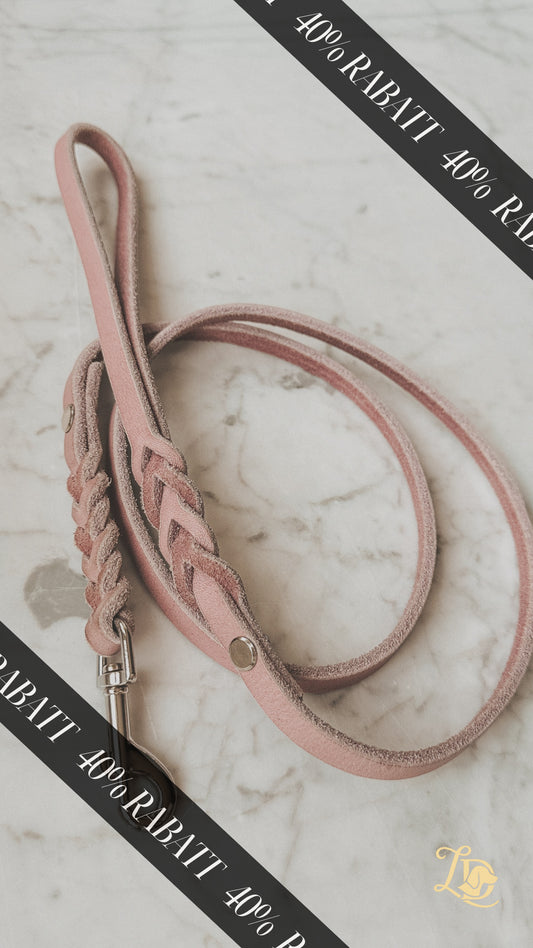 B-Ware Fettlederleine Flieder 1,20m (bis 7kg)