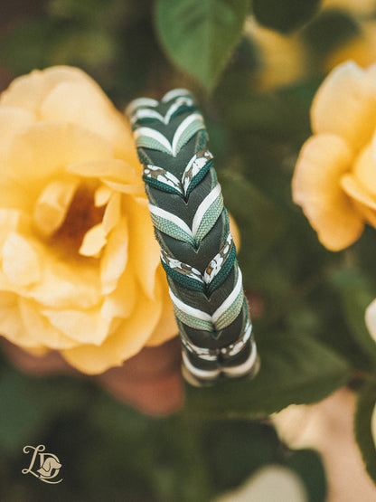 Edelweiss Halsband Grün