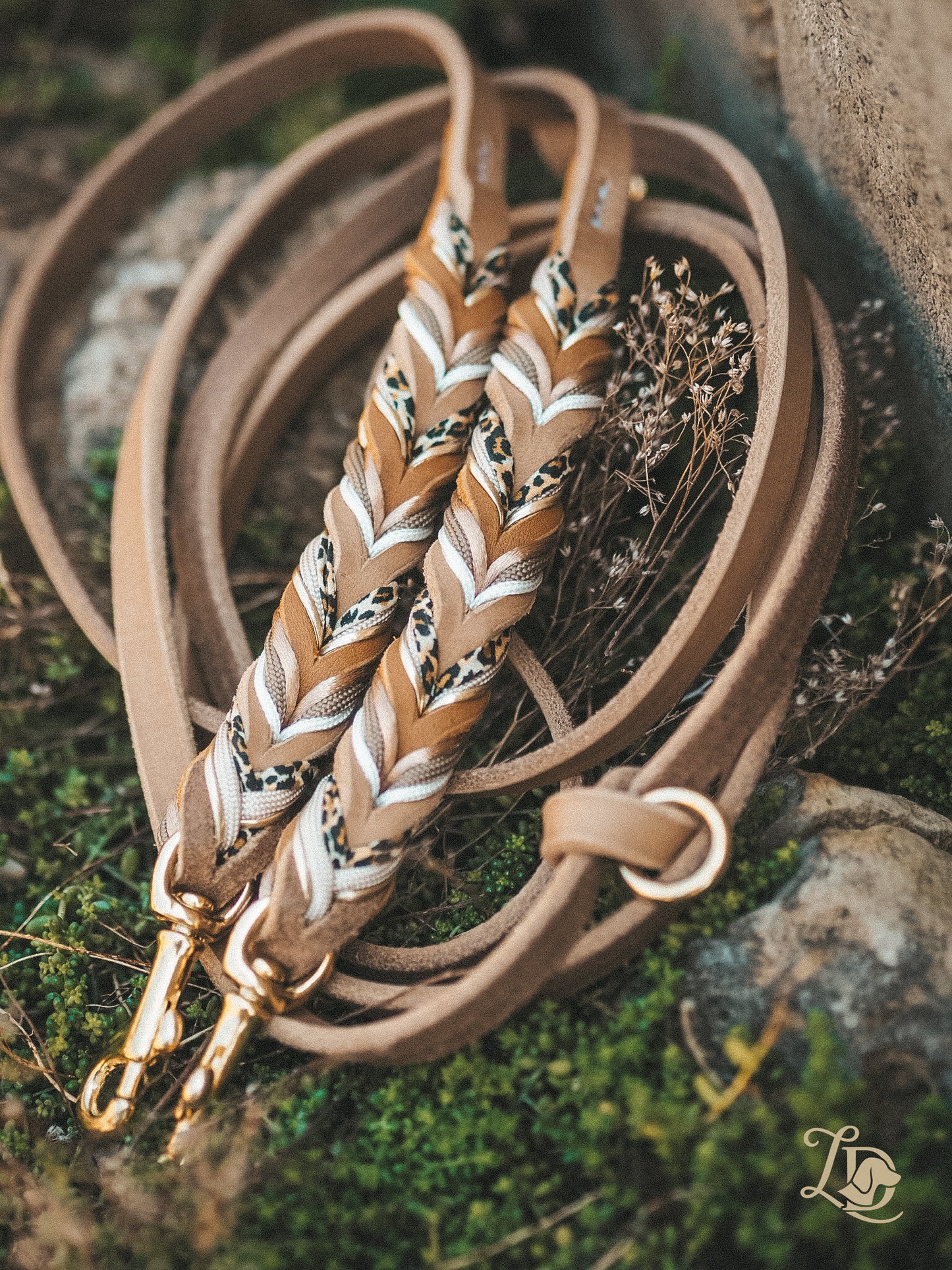 Sofortkauf Leine Leo Cognac Special 2,40m (bis max. 7kg)